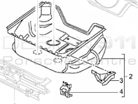 Front Wheel Floor Panel. Porsche 996 C2 / 986 Boxster 